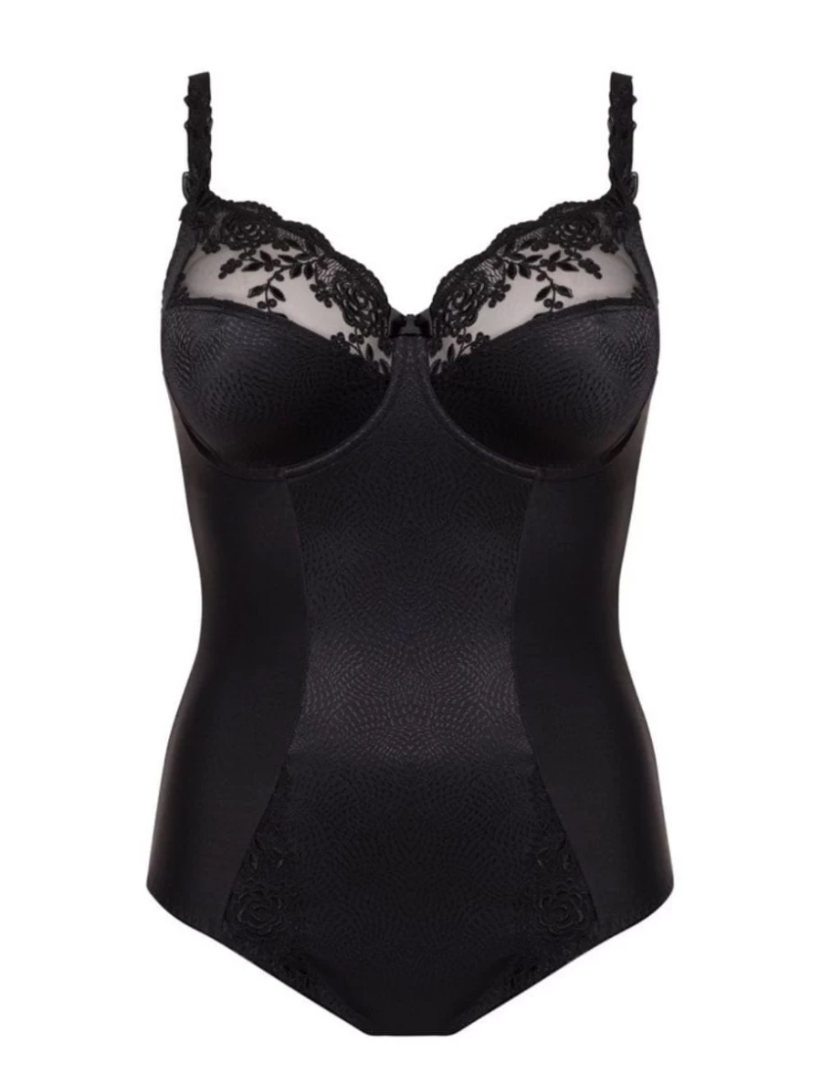 Ulla Ella Black Underwired Bodysuit - Women's Lingerie by Ulla