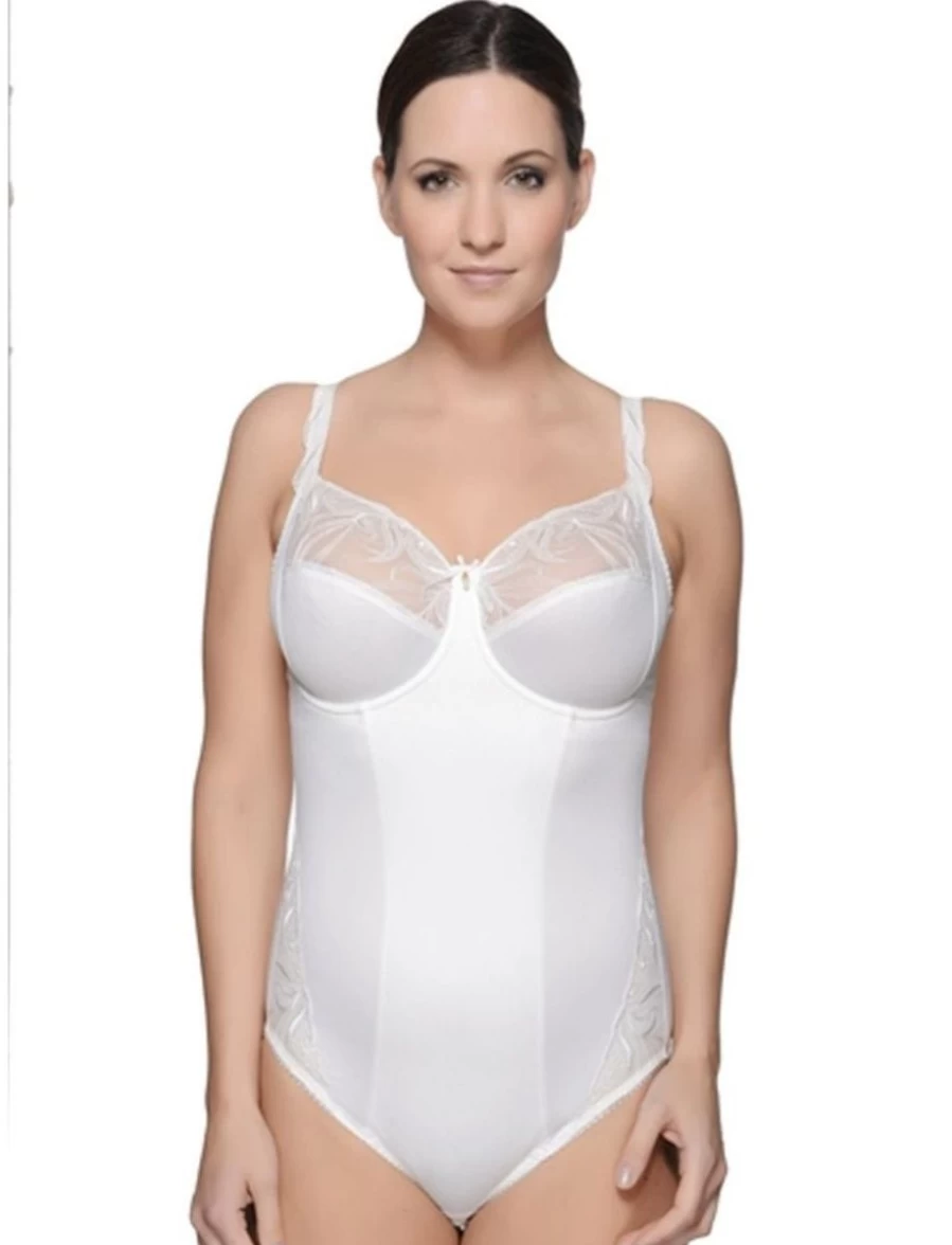 "Ulla Carmen Women's Ecru Bodysuit – Comfortable & Stylish Tops"