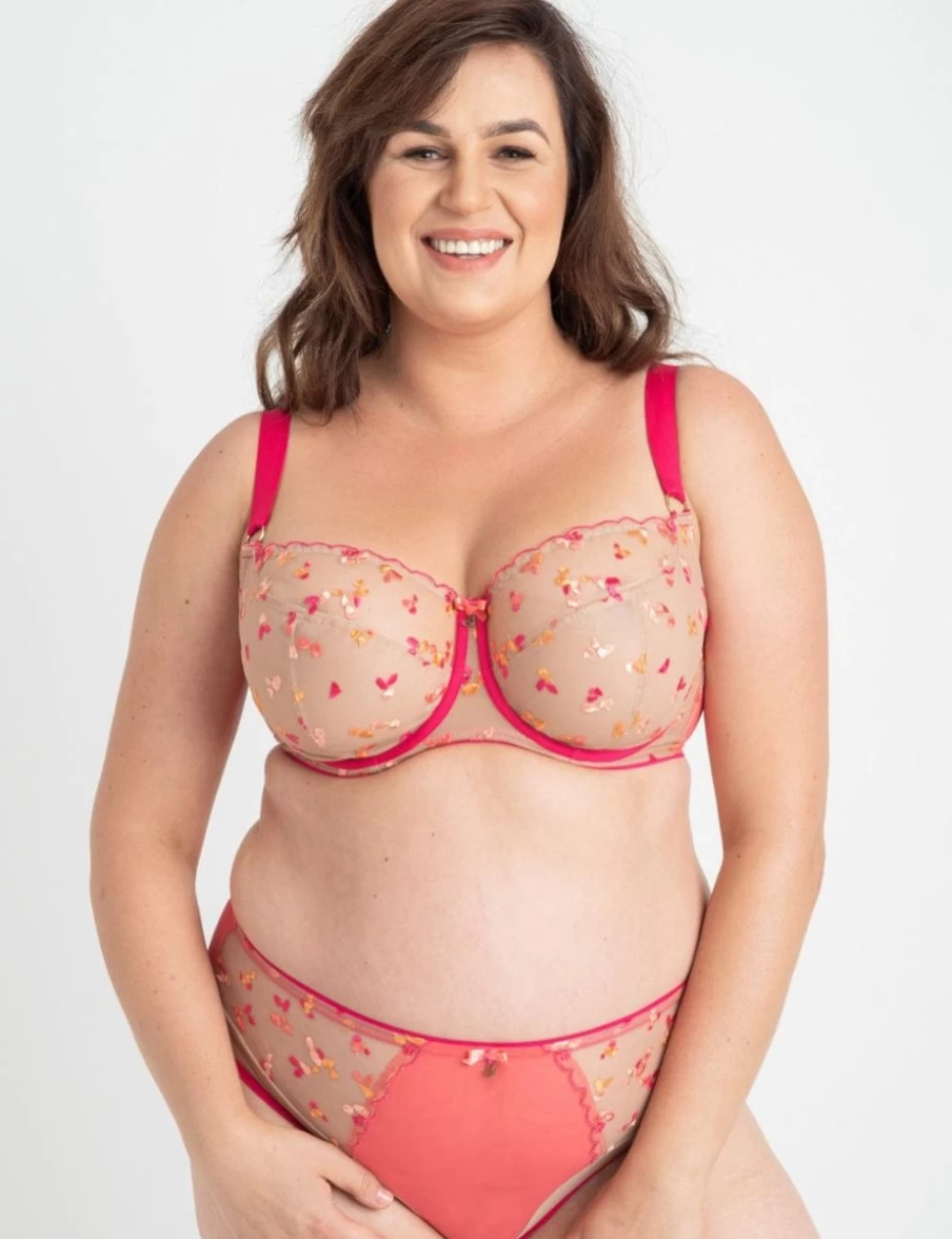Samanta Boonie Full Cup Bra in Magenta - Comfortable & Supportive Lingerie by Samanta