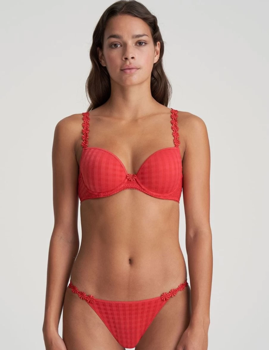 Marie Jo Avero Padded Round Underwire Bra in Scarlet Red | Comfortable T-Shirt Bra for Women