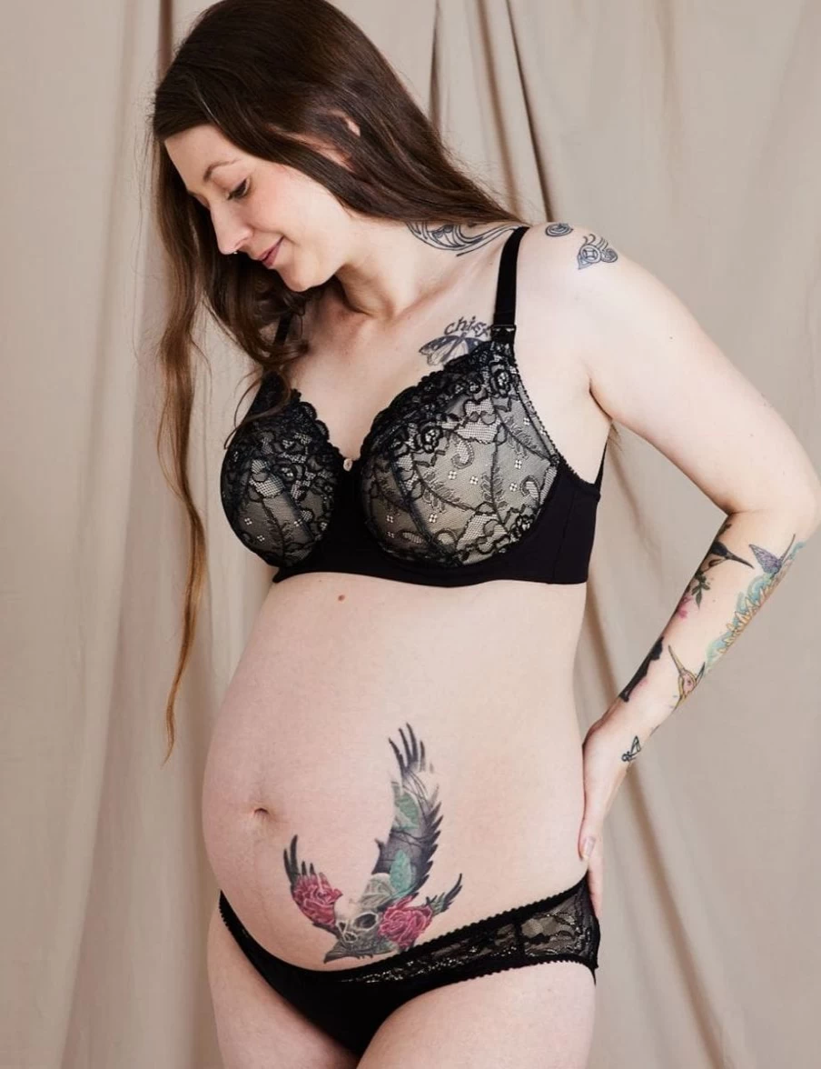 Hotmilk Temptation Full Cup Nursing Bra for Women - Jet Black Maternity & Breastfeeding Support