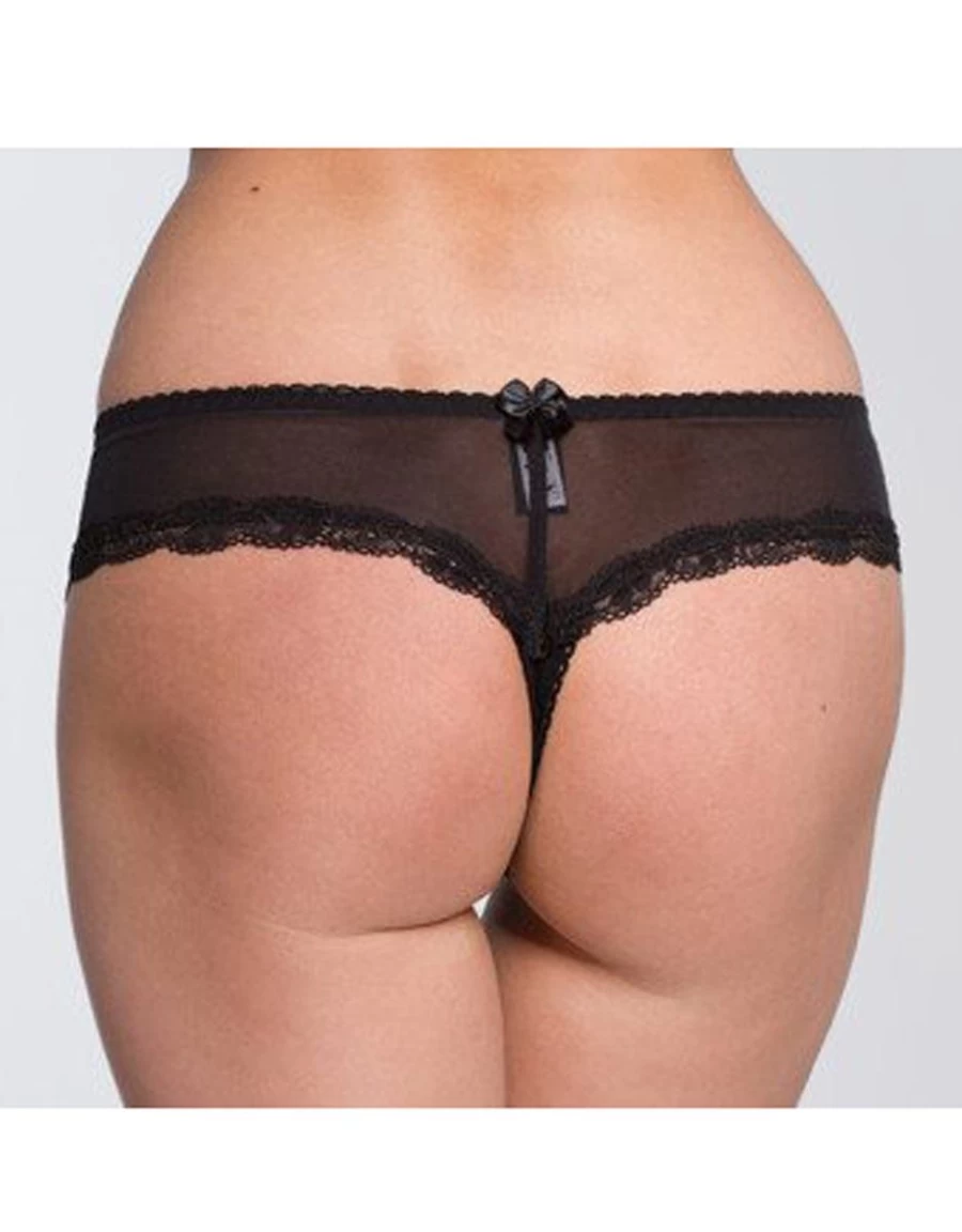 Ewa Michalak Szykus Black Lace Thong for Women - Comfortable High-Quality Underwear