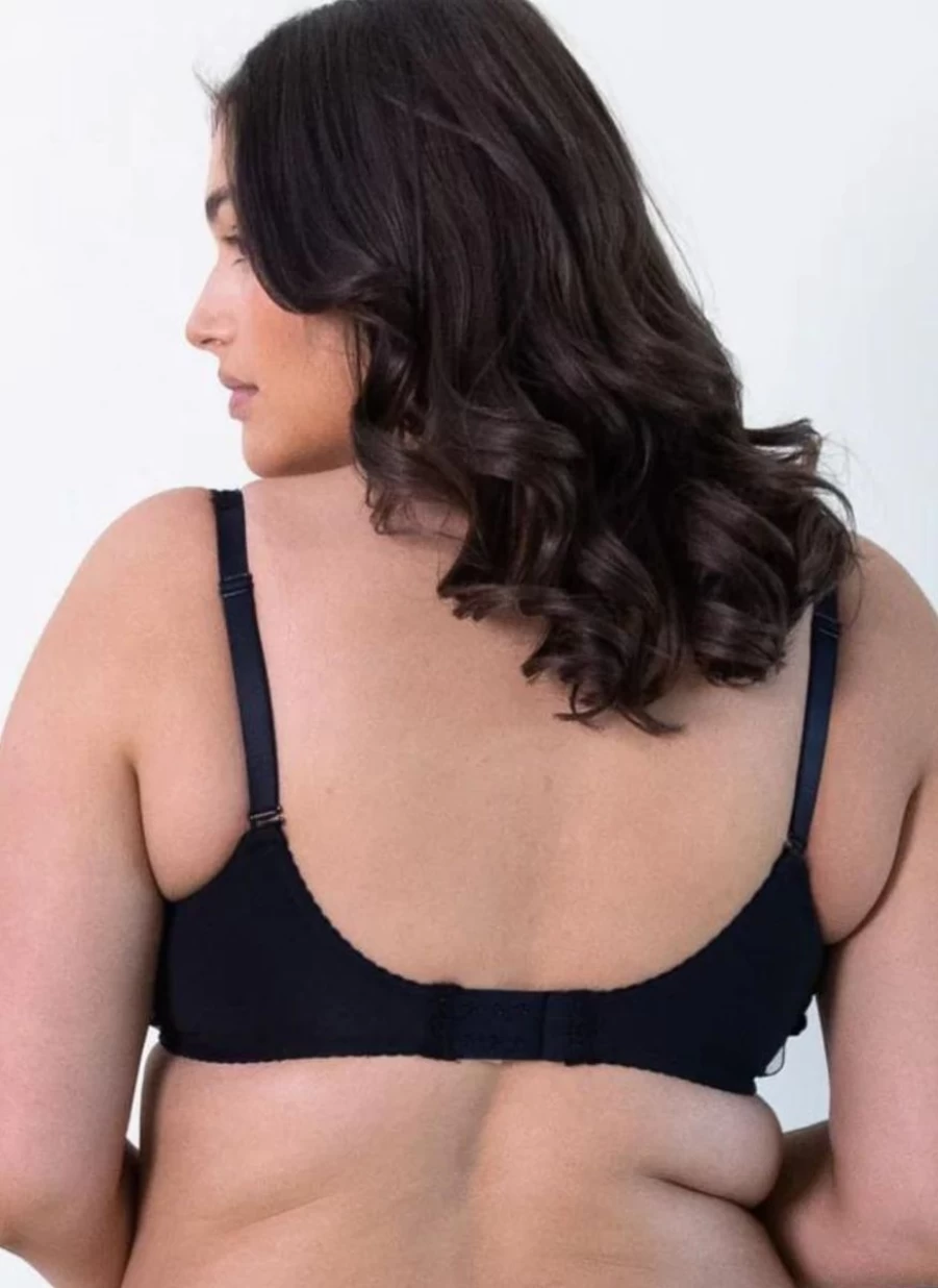 Marvell Lane Evie 3.0 Plunge Bra - Black Lace Underwire Push Up Bra for Women