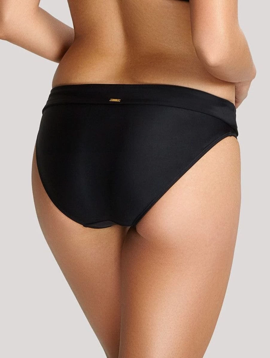 Panache Anya Riva Fold Pant - Black Women's High-Waisted Trousers with Stylish Fold Detail