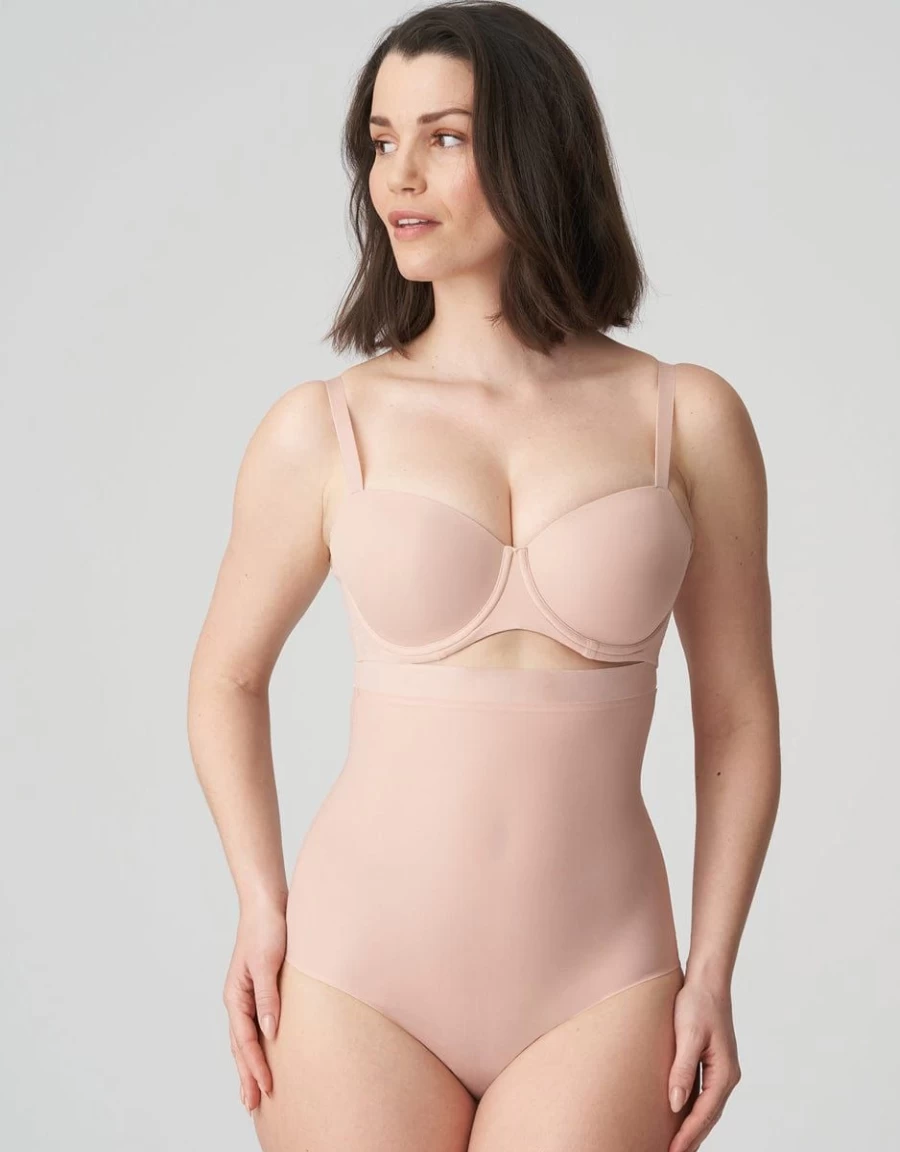 Prima Donna Figuras High Waist Shapewear Brief in Powder Rose for Tummy Control
