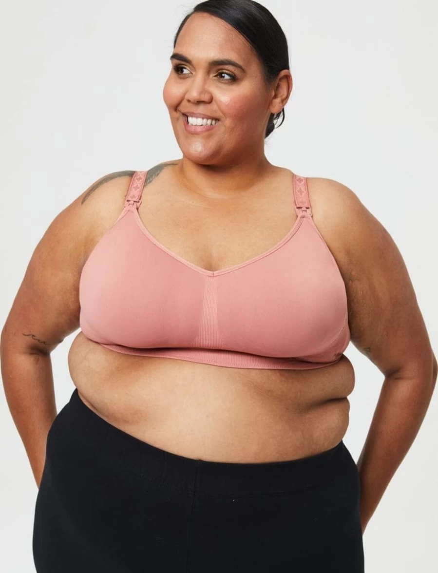 Cake Lingerie Maternity Nursing Bralette with Popping Candy Detail in Rosewood