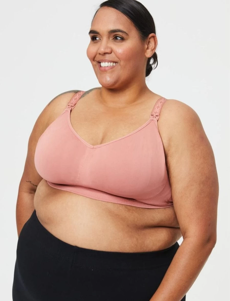 Cake Lingerie Maternity Nursing Bralette with Popping Candy Detail in Rosewood