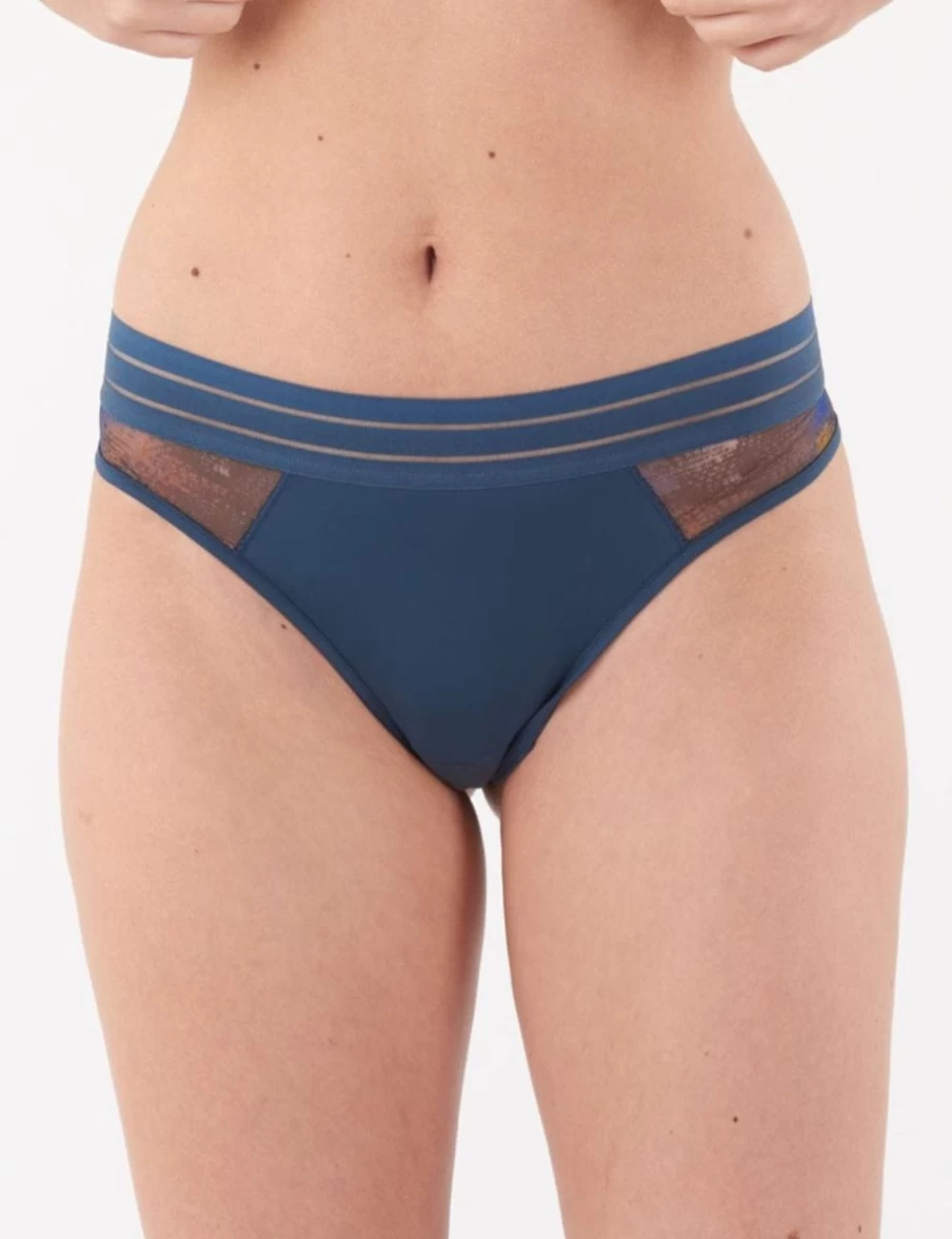 Maison Lejaby Nufit Garden Brief - Lace Trimmed Women's Underwear in Blurry Night Print