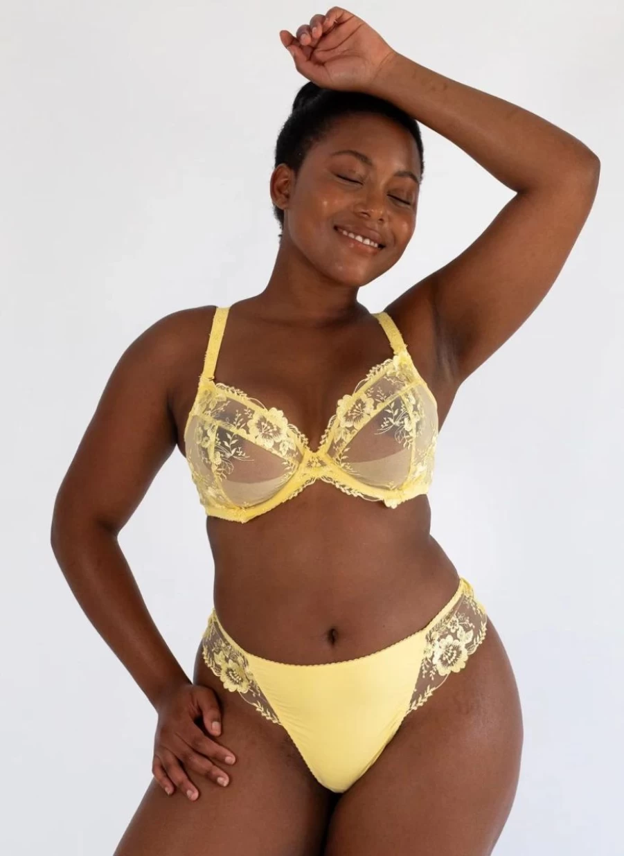 Marvell Lane Evie Plunge Bra in Citrus - Supportive & Sexy Lingerie for Women