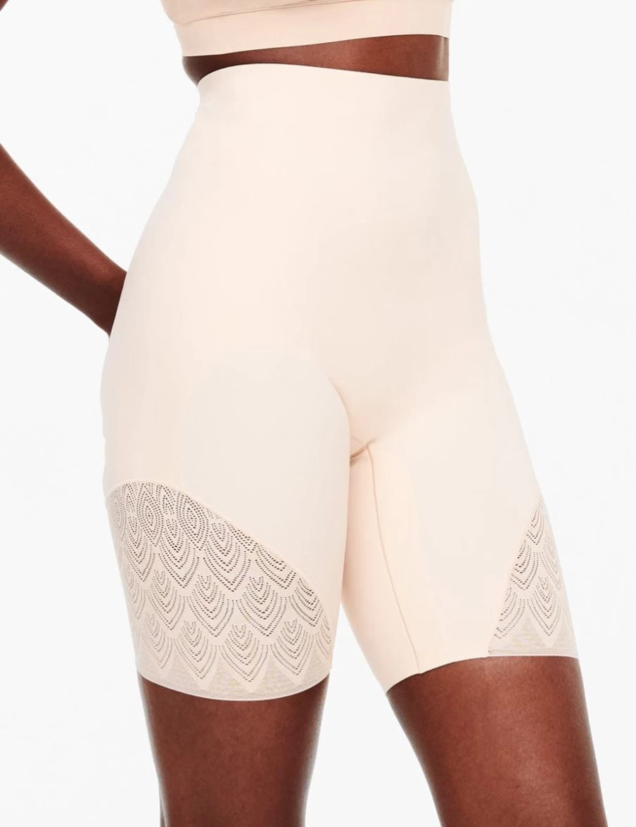 Chantelle High Waist Shaping Panty in Golden Beige - Sexy & Comfortable Tummy Control Underwear