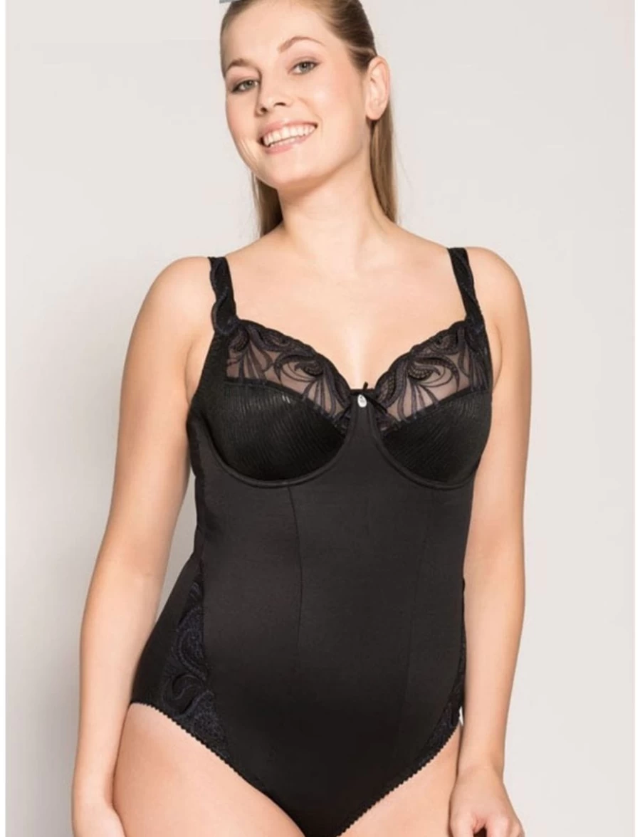 Ulla Carmen Black Bodysuit for Women - Stylish & Comfortable Women's Tops