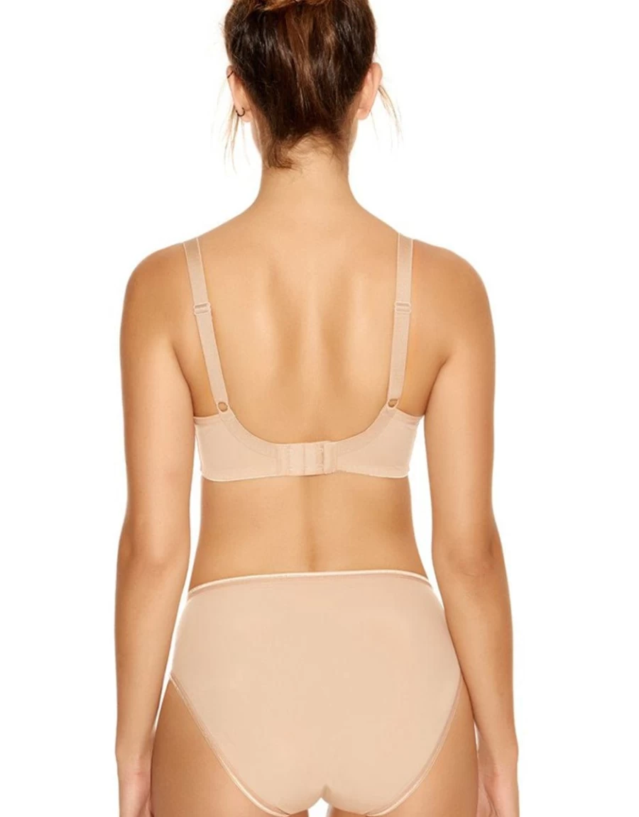 Fantasie Smoothing Seamless T-Shirt Bra in Nude for Comfort and Support