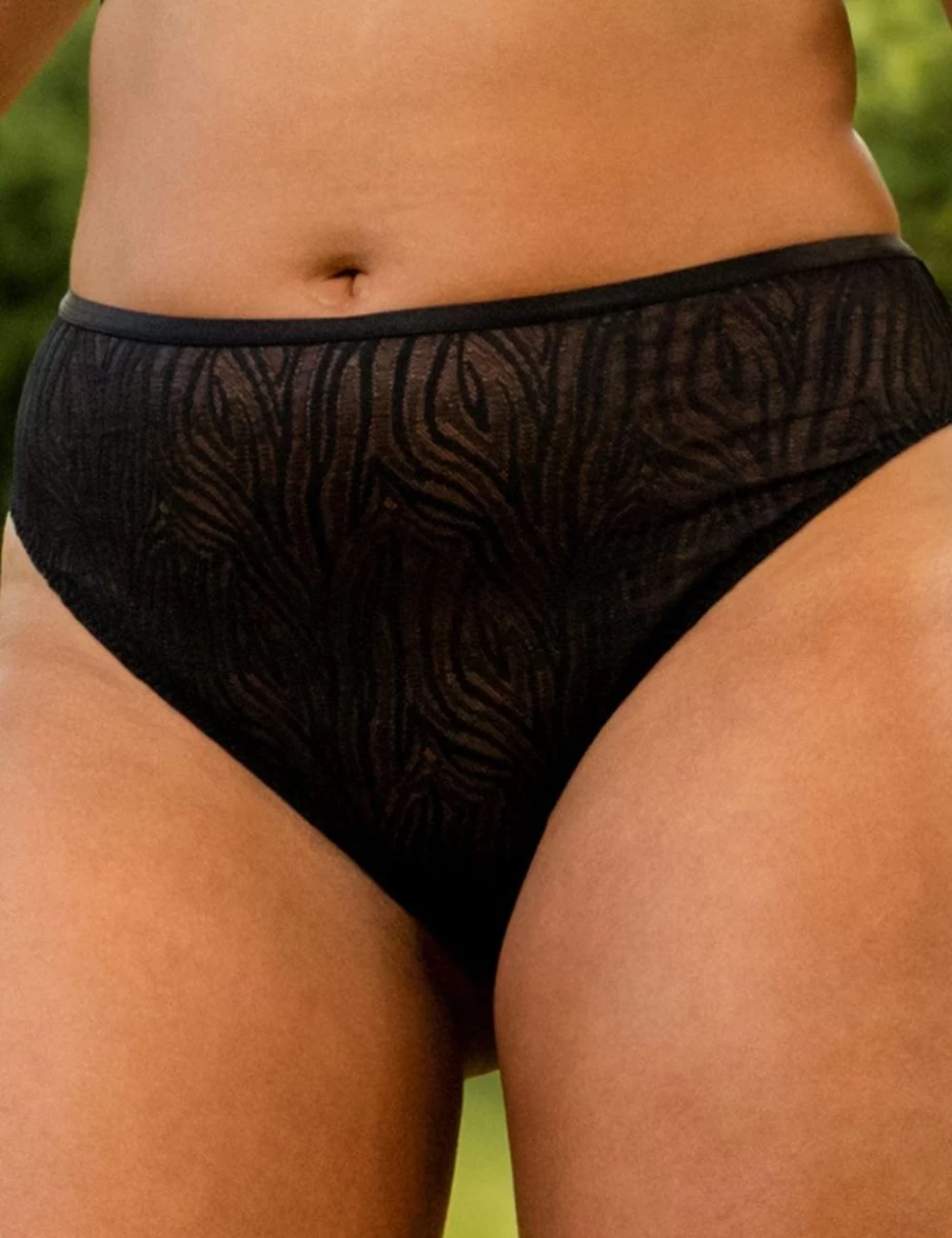 Curvy Kate Lace Daze Brazilian Black Lingerie Set - Comfortable & Stylish Full-Coverage Bra and Panty