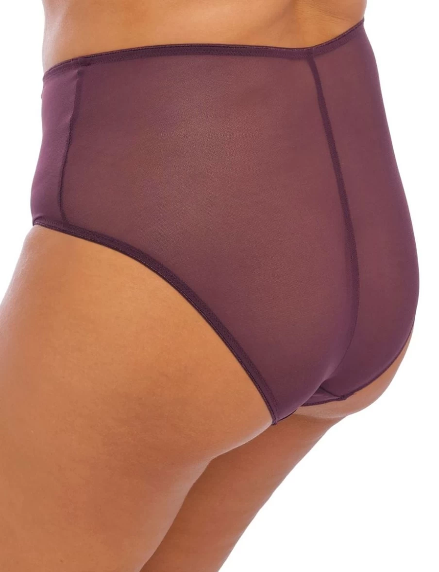 Elomi Matilda Full Brief Underwear in Wine with Diamond Accents