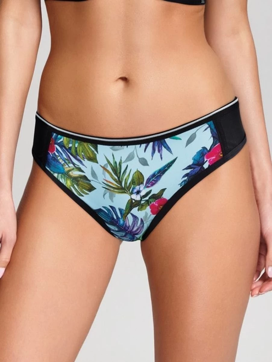 Panache Lani Classic Pant Aqua Multi - Stylish Swimwear Bottoms by Panache