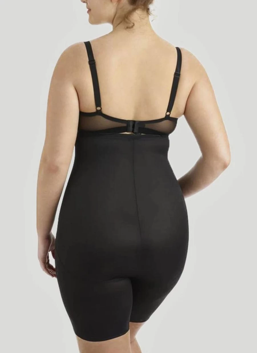 Naomi & Nicole Plus Size High Waist Black Leggings - Ultra Comfort & Long Length for Women