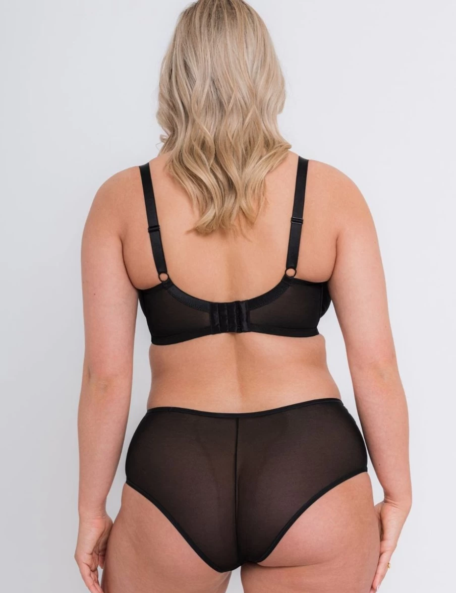 Curvy Kate Victory Balcony Bra in Black - Supportive Lingerie for Women