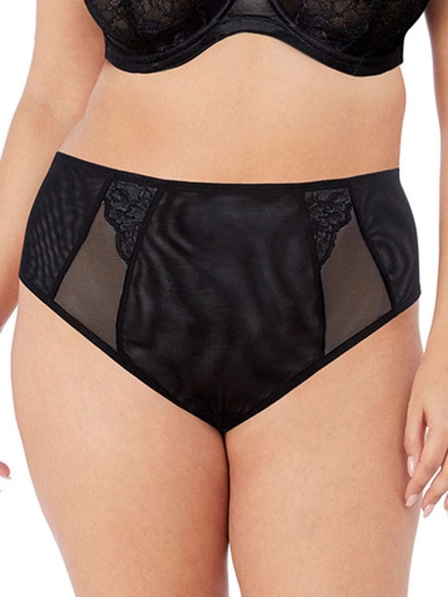 Elomi Brianna Full Brief Women's Underwear in Black - Comfortable High-Waisted Panties