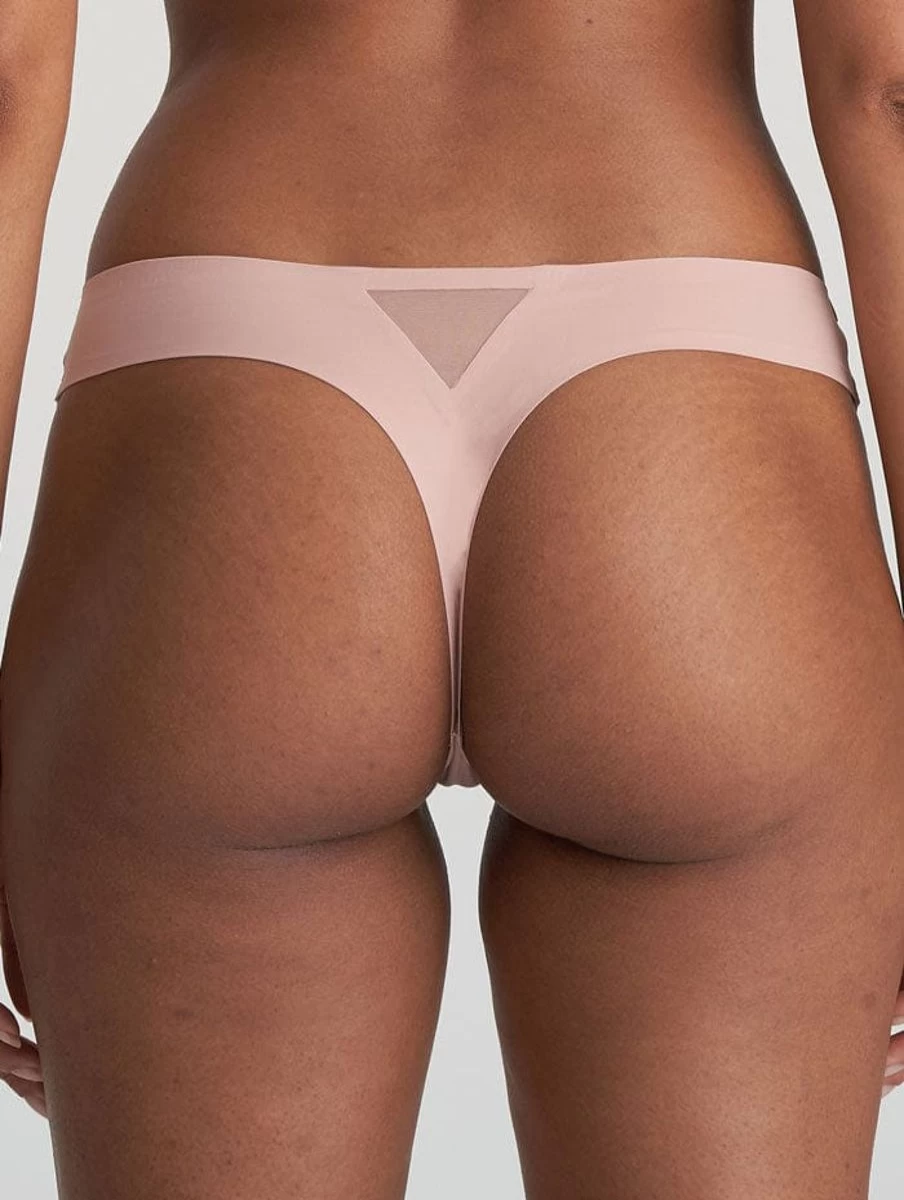 Marie Jo L'Aventure Louie Thong in Powder Rose | Soft Comfortable Women's Underwear
