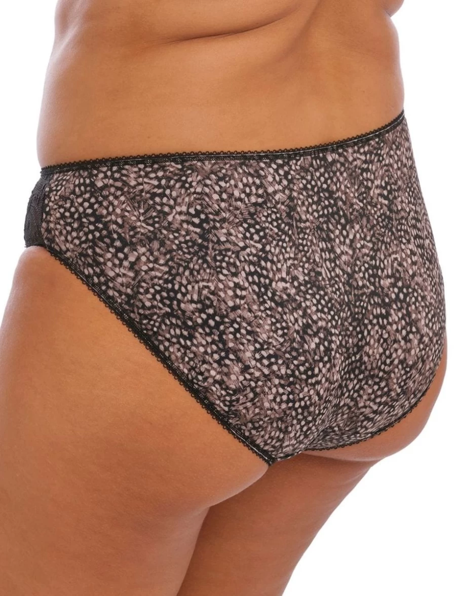 Elomi Morgan Brief Ebony Underwire Bra - Full Cup Support for Women