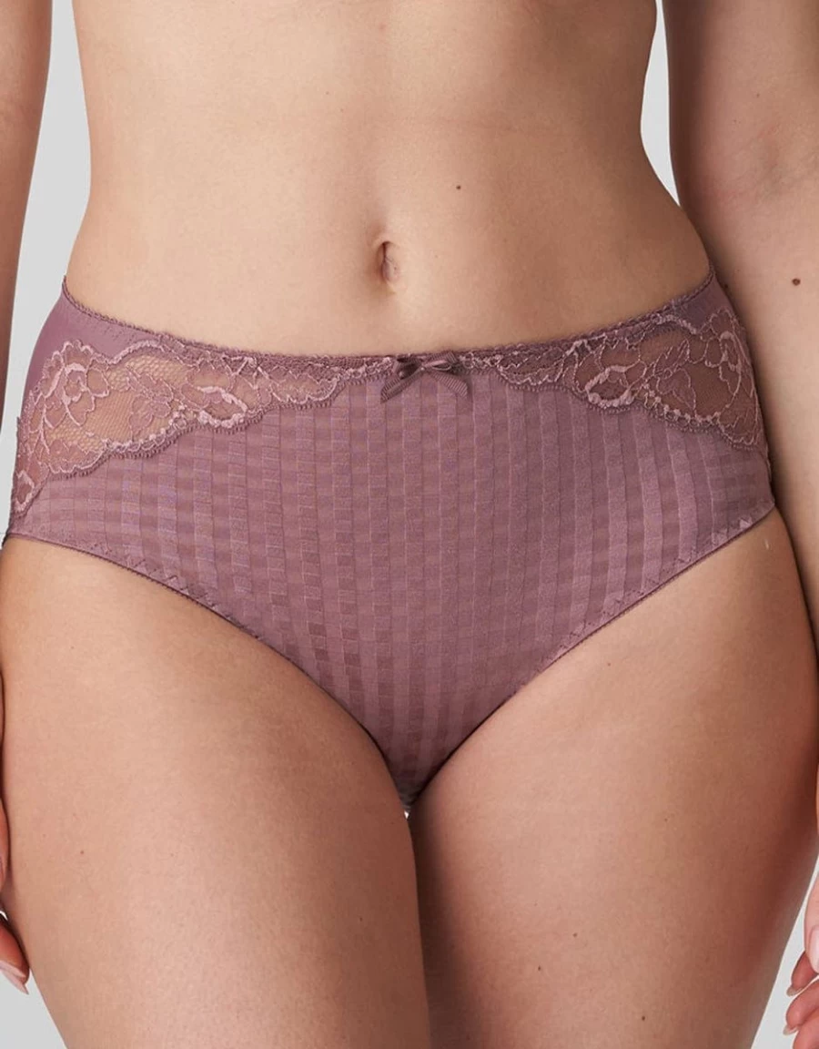 Prima Donna Madison Satin Taupe Women's Full Brief Underwear Luxury High Waist Panties