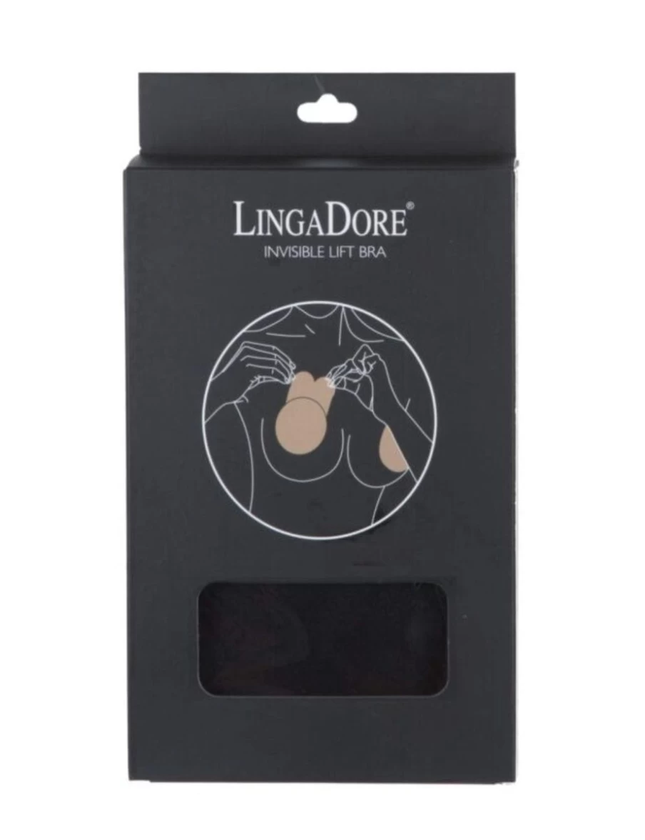 Lingadore Seamless Invisible Lift Bra - Comfortable & Supportive Push-Up Bra in Black