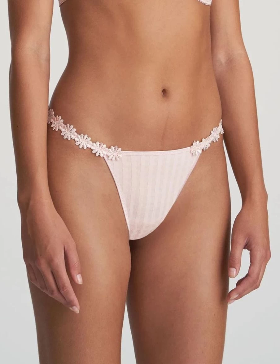 Marie Jo Avero Low Rise Thong Underwear in Pearly Pink | Soft Lingerie for Women