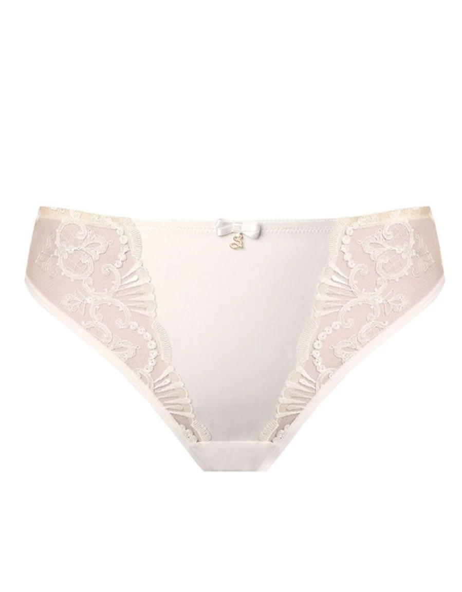 Samanta Perla Ivory Thong - Elegant Women's Underwear by Samanta