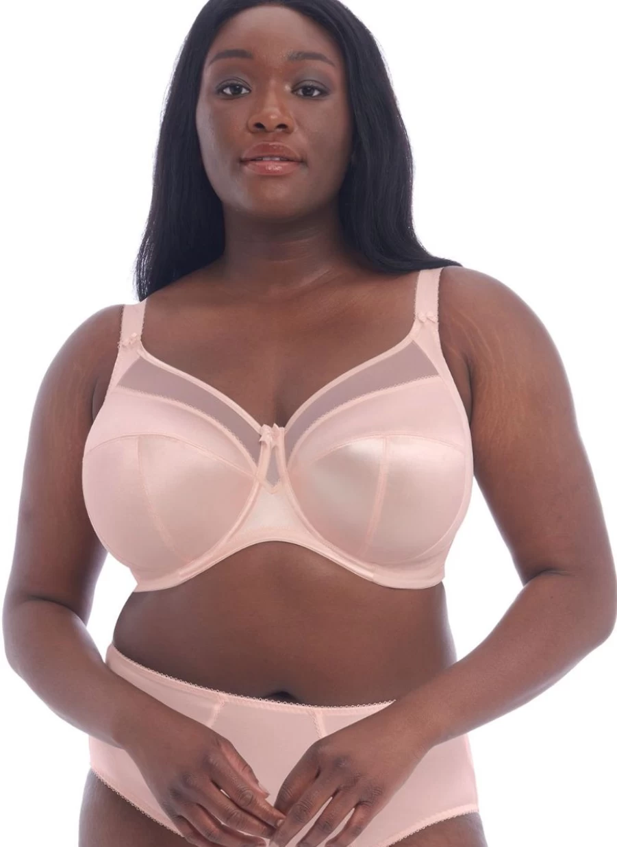 Goddess Keira Full Cup Bra with Pearl Detailing in Blush - Supportive Plus Size Lingerie