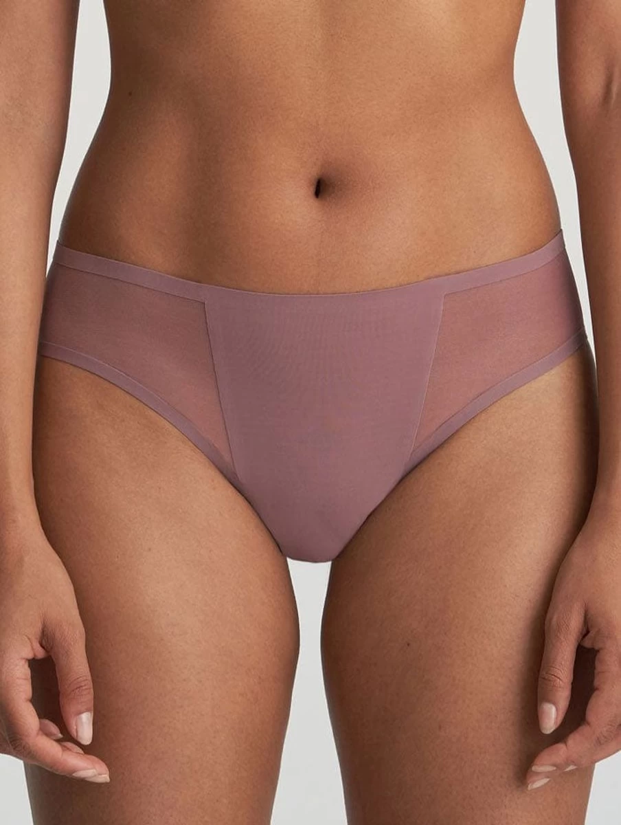 Marie Jo L'Aventure Louie Rio Brief in Satin Taupe - Luxury Women's Underwear