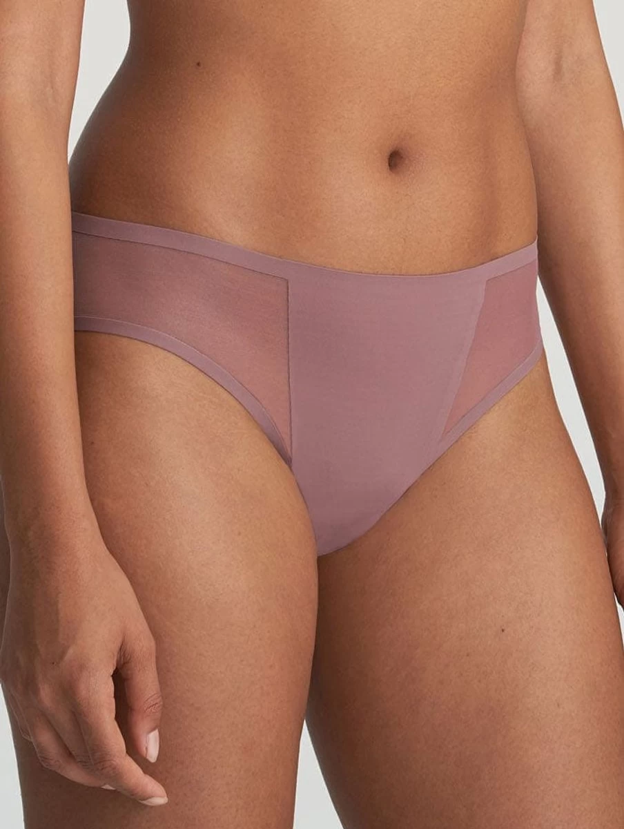 Marie Jo L'Aventure Louie Rio Brief in Satin Taupe - Luxury Women's Underwear