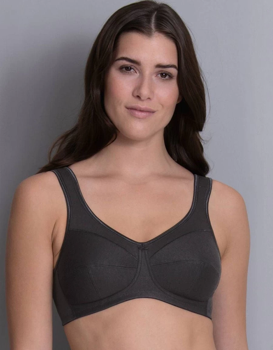 Anita Jana Comfort Cotton Wireless Bra - Soft Breathable Black Underwear for Women
