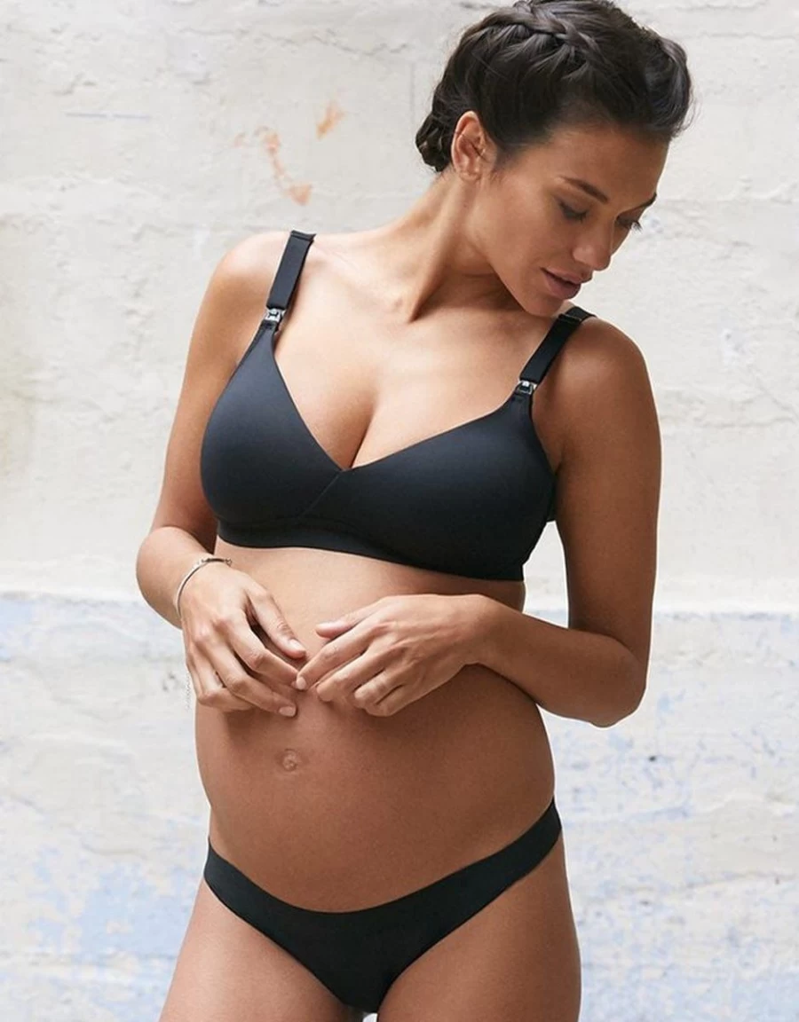 Cache Coeur Serena Nursing Bra - Comfortable Maternity & Breastfeeding Bra in Black