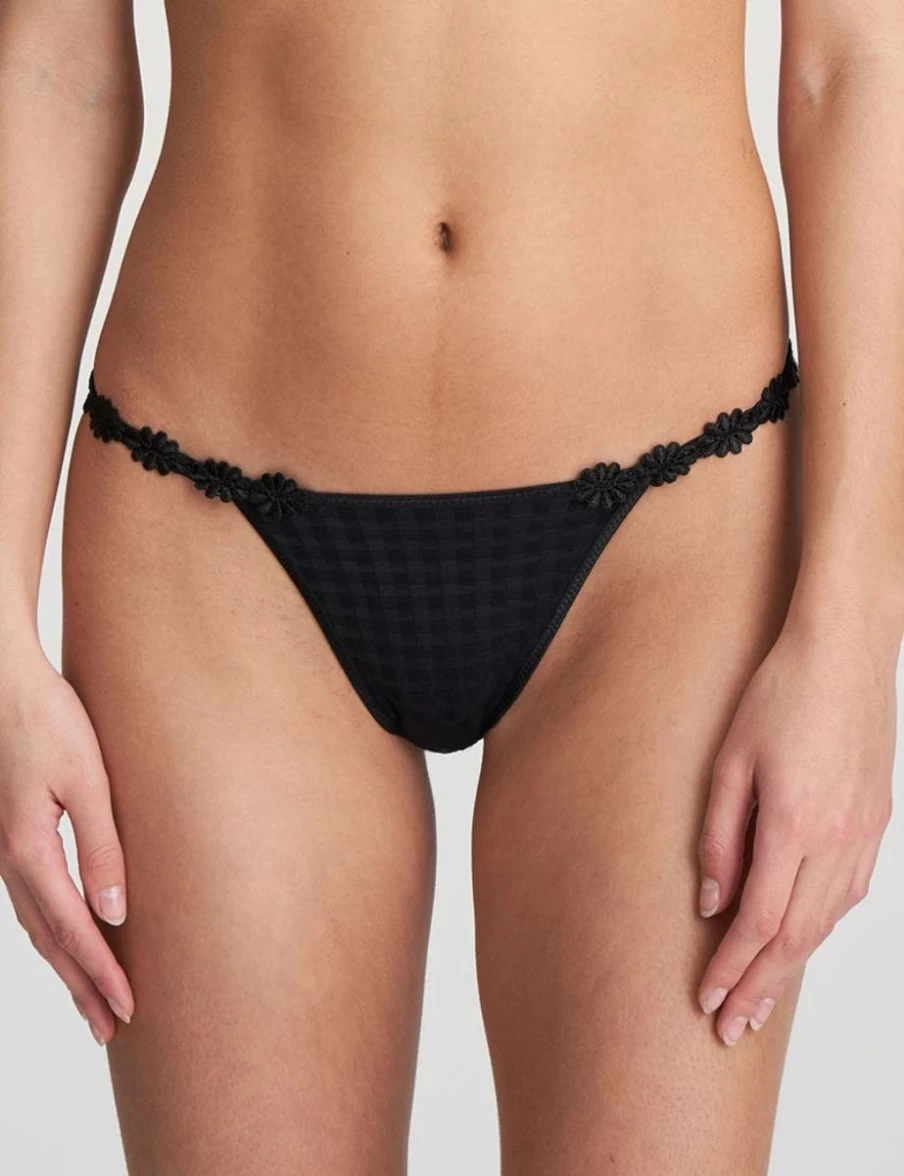Marie Jo Avero Low Rise Thong Underwear in Black - Comfortable & Sexy Design