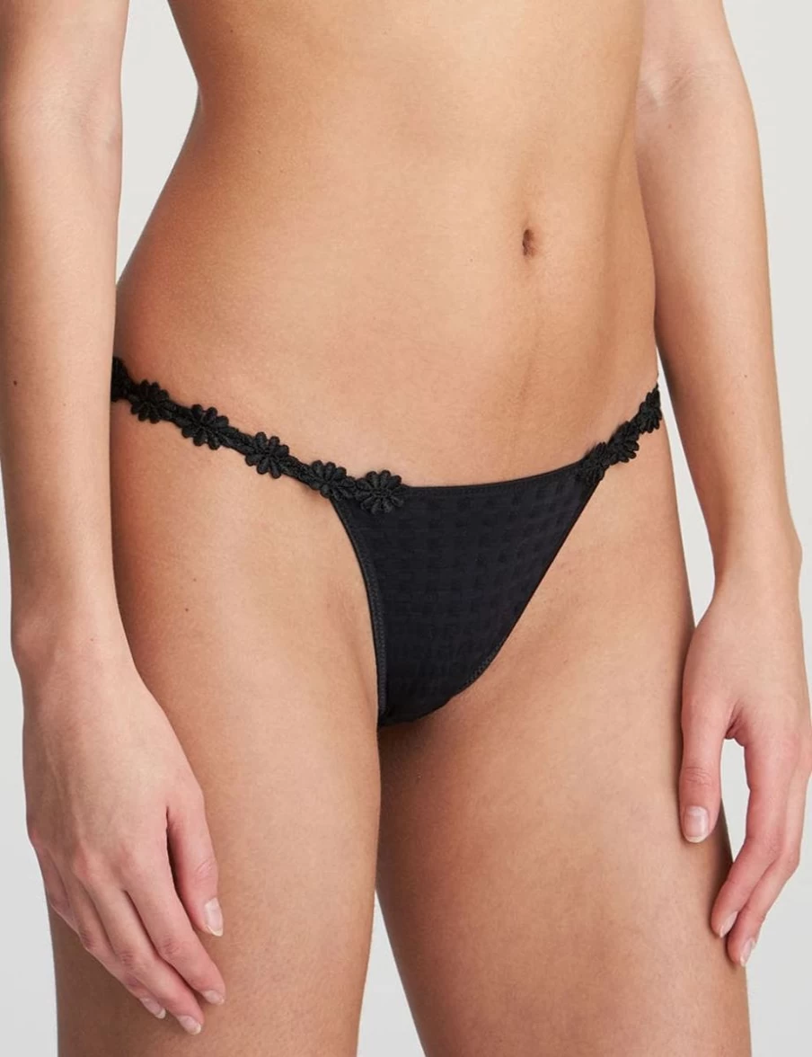 Marie Jo Avero Low Rise Thong Underwear in Black - Comfortable & Sexy Design
