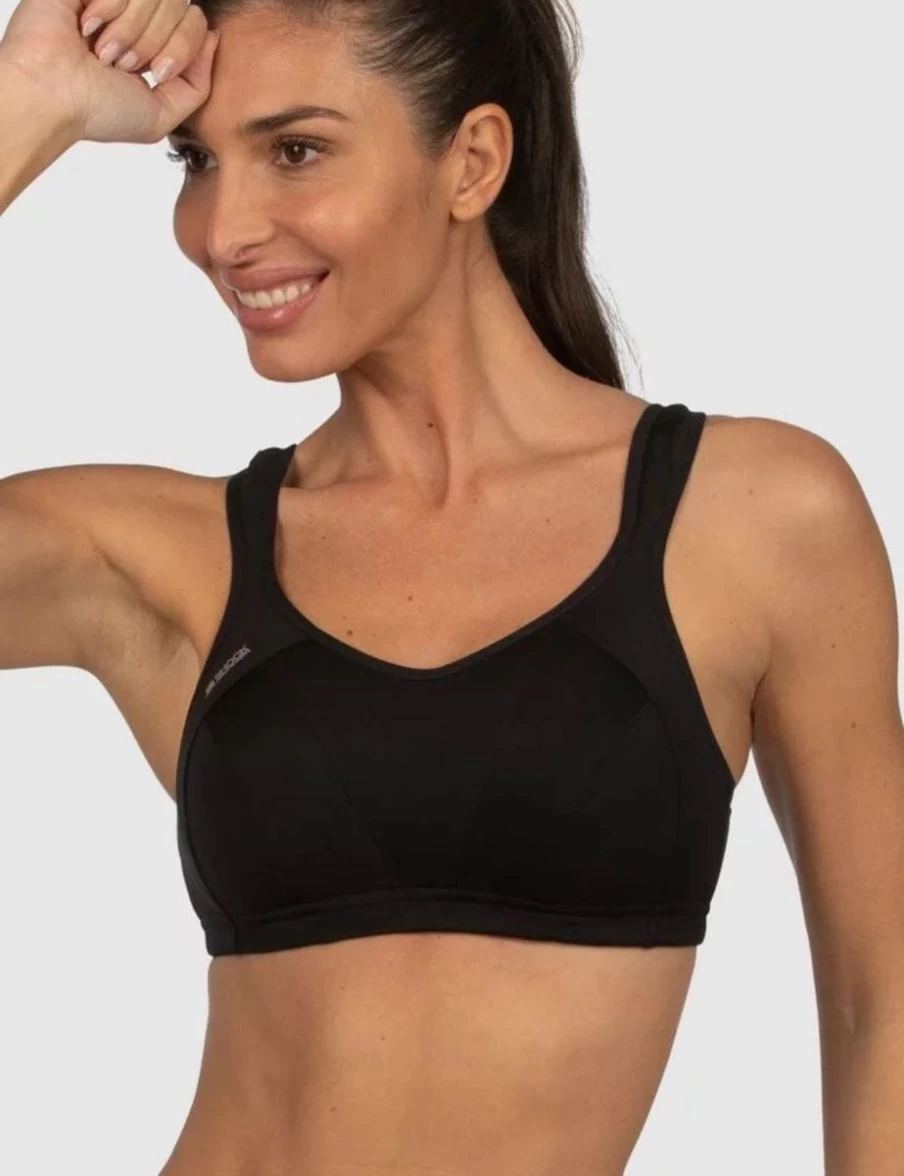 Shock Absorber Active Multi-Sport Bra for High Impact Workouts - Black/Black - Women's Supportive Sports Bra