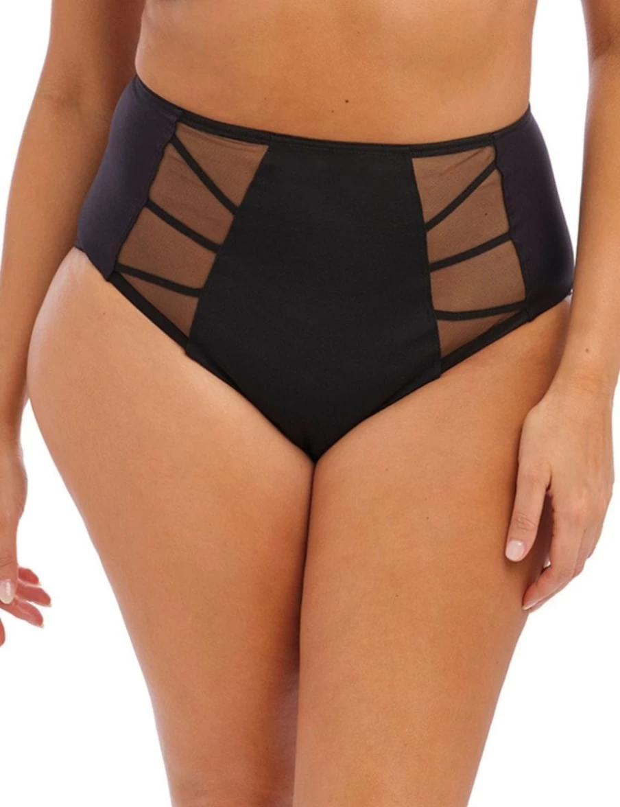 Elomi Sachi Full Brief Underwear for Women - High Waist Comfortable Black Panties