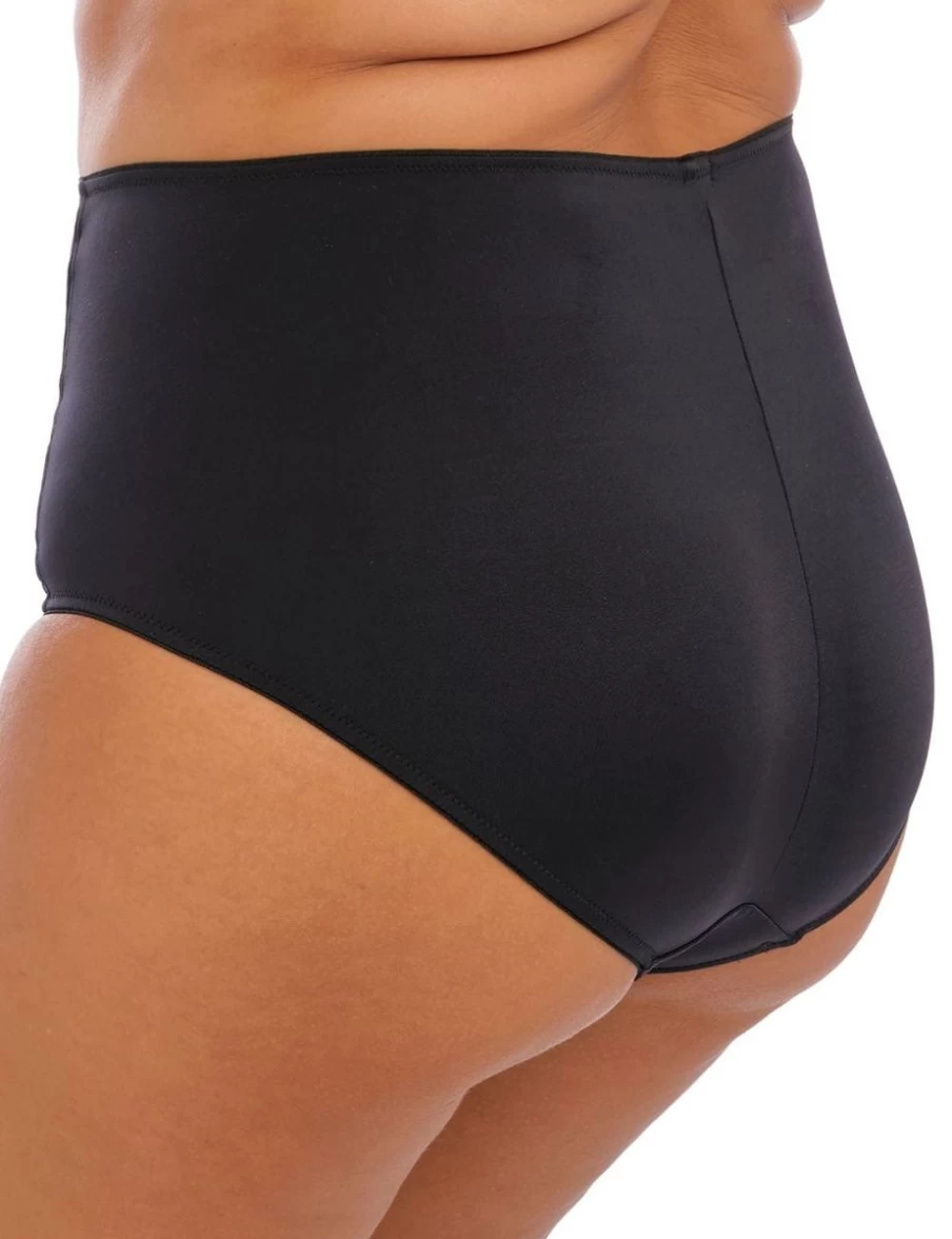 Elomi Sachi Full Brief Underwear for Women - High Waist Comfortable Black Panties