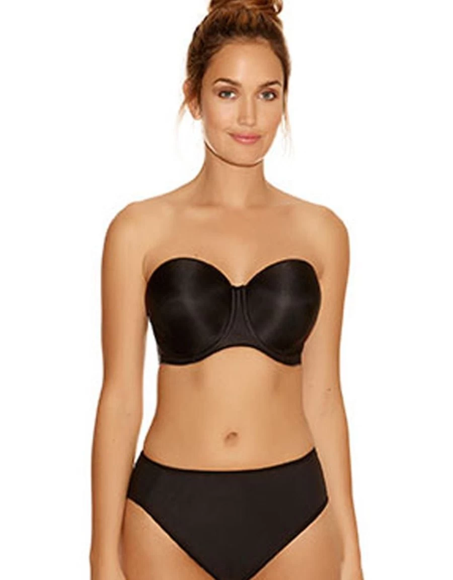 Fantasie Smoothing Strapless Bra - Seamless Lift & Support in Black | Fantasie Lingerie