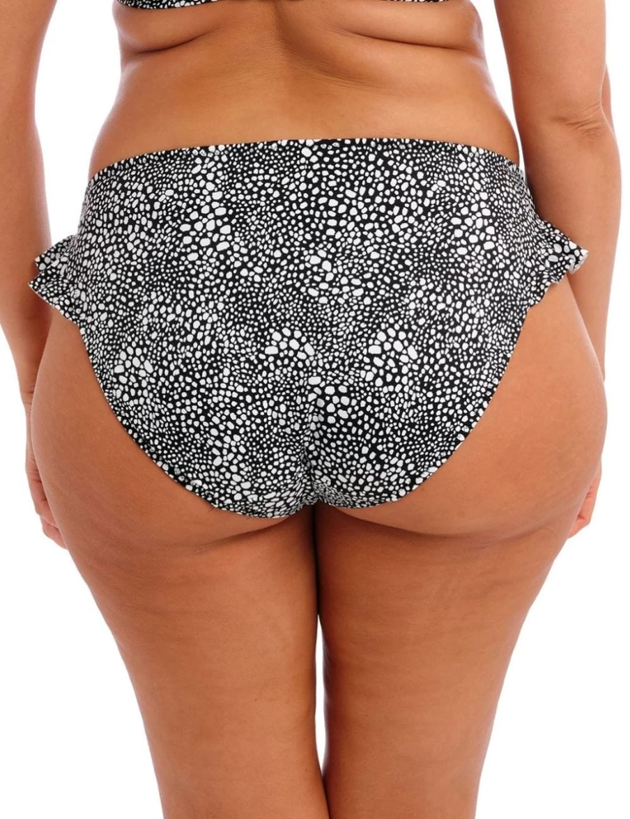 Elomi Pebble Cove High Leg Brief - Black Lace Underwear for Women