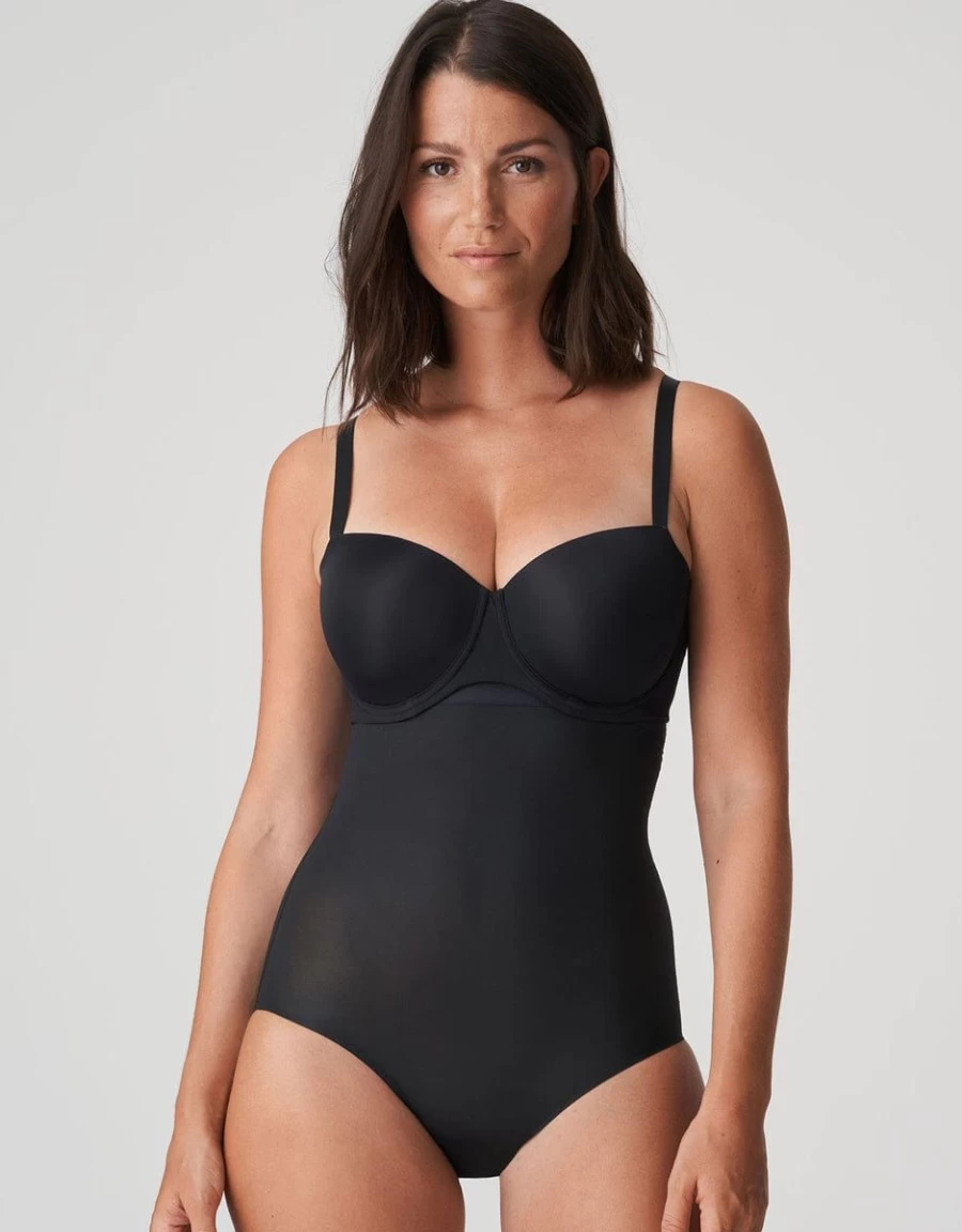 Prima Donna Figuras High-Waisted Shapewear Brief in Charcoal for Tummy Control & Comfort
