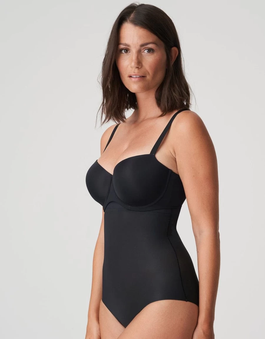 Prima Donna Figuras High-Waisted Shapewear Brief in Charcoal for Tummy Control & Comfort