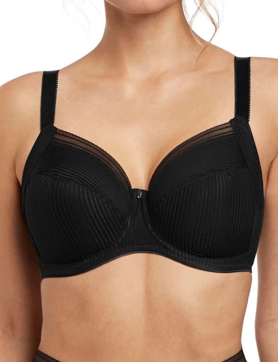 Fantasie Fusion Uw Full Cup Side Support Bra - Black Lace Underwire Bra for Women