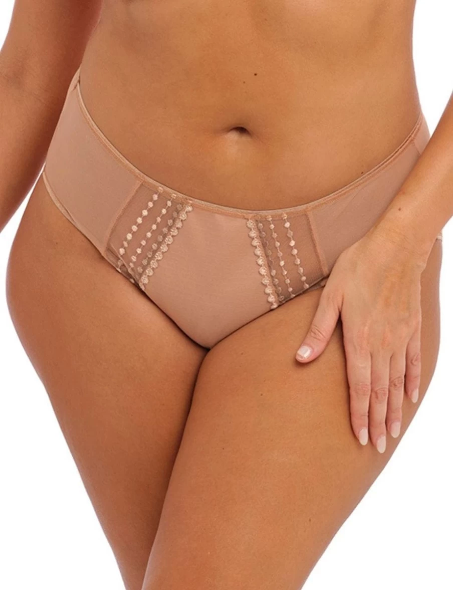 Elomi Matilda Full Brief Underwire Bra in Cafe Au Lait | Supportive Plus Size Lingerie