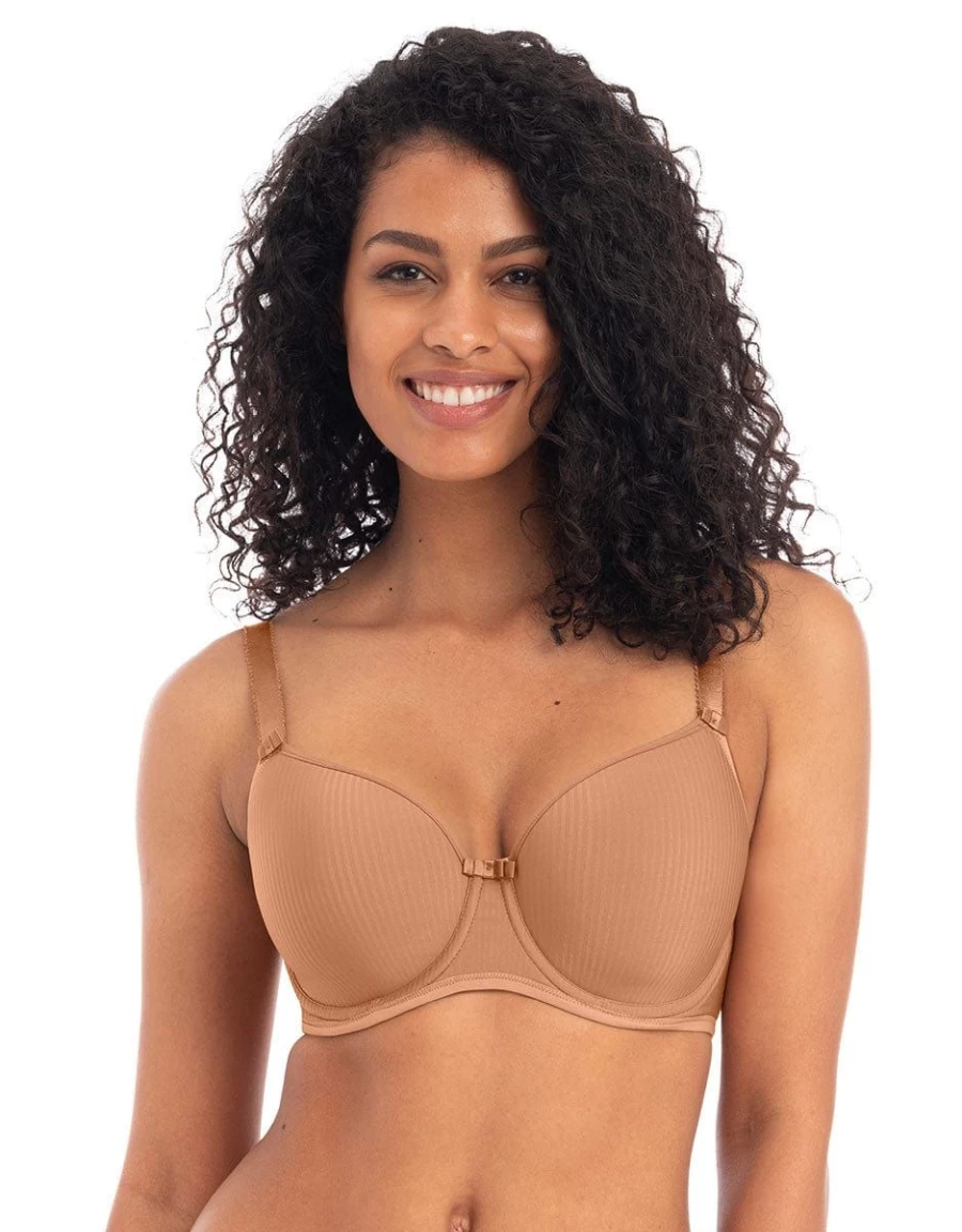 Freya Idol Balcony T-Shirt Bra in Cinnamon - Supportive & Comfortable Lingerie