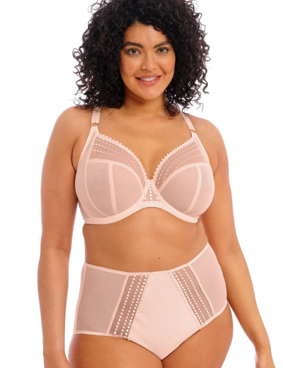 Elomi Matilda UW Plunge Bra in Pearl Blush | Full Support Underwire Bra for Women