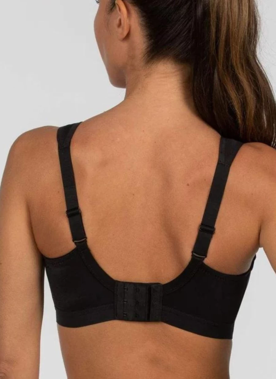 Shock Absorber Active D+ High Impact Sports Bra for Women - Black - Supportive Workout Bra for Running & Fitness
