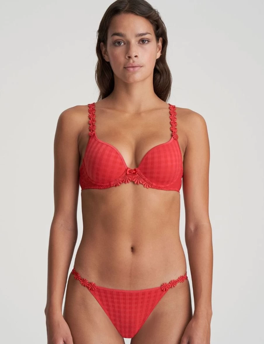Marie Jo Avero Heart Shaped Padded Bra in Scarlet | Comfort & Support Lingerie
