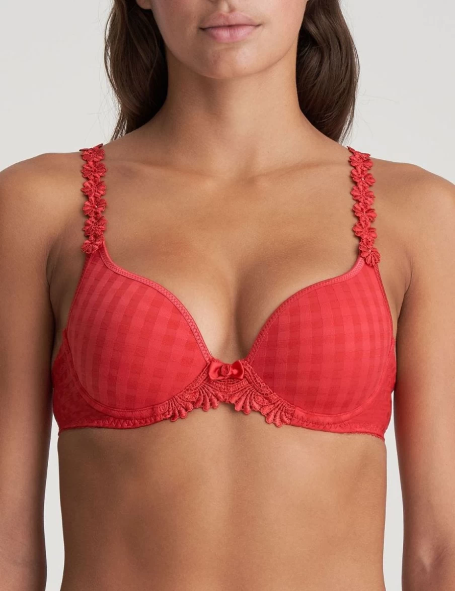 Marie Jo Avero Heart Shaped Padded Bra in Scarlet | Comfort & Support Lingerie