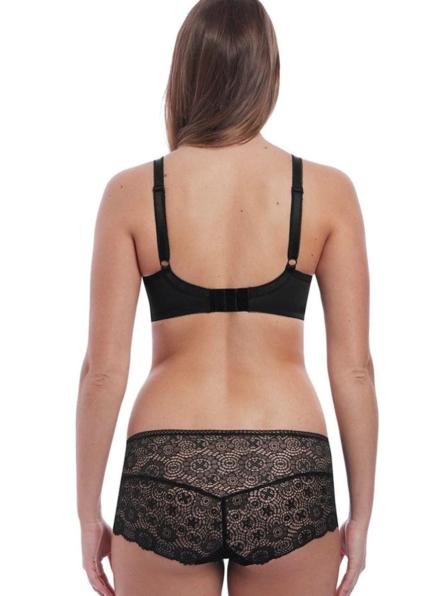 Freya Expression Demi Plunge Bra - Black Moulded Underwire Lingerie